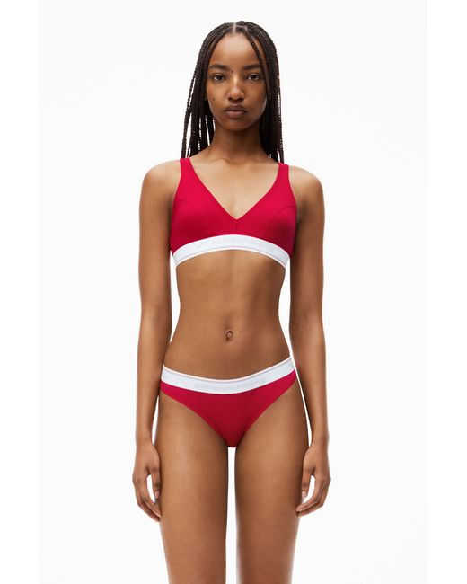 Alexander Wang Blue V-Neck Bralette