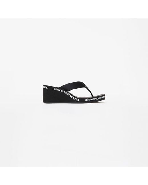Alexander Wang Black Aw Wedge Flip Flop