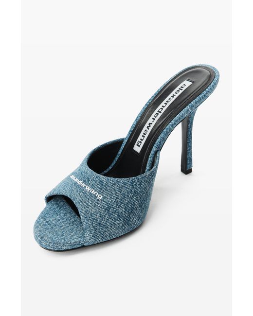 Alexander Wang Blue Cher 105Mm Denim Mule