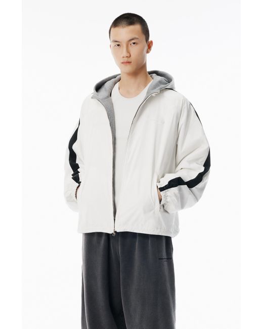 Alexander Wang White Black Reversible Track Jacket