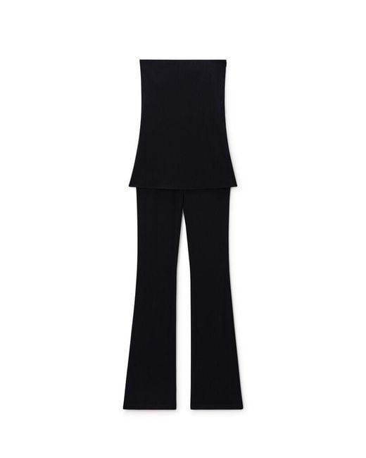 Alexander Wang Black Pre-Styled Corset Jumpsuit