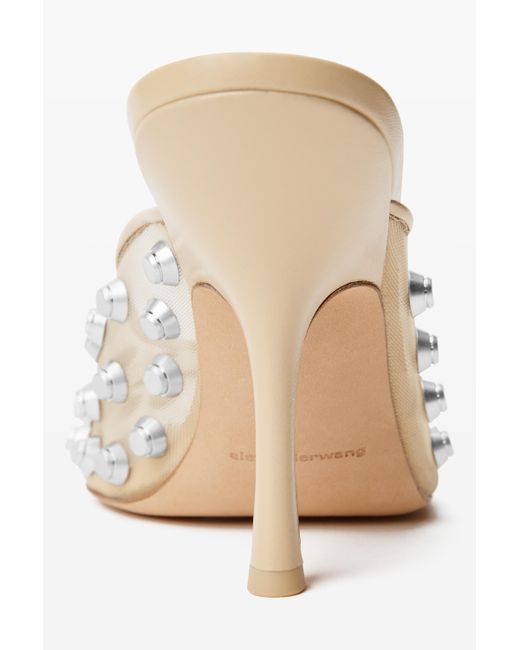 関税込◎*Alexander Wang*Rhodes メッシュ スリップサンダル Alexander Wang Rhodes 105mm Sandal in Natural | Lyst