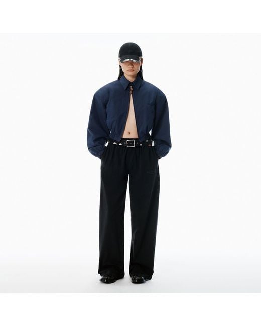 Alexander Wang Blue Cotton-Jersey Sweatpants