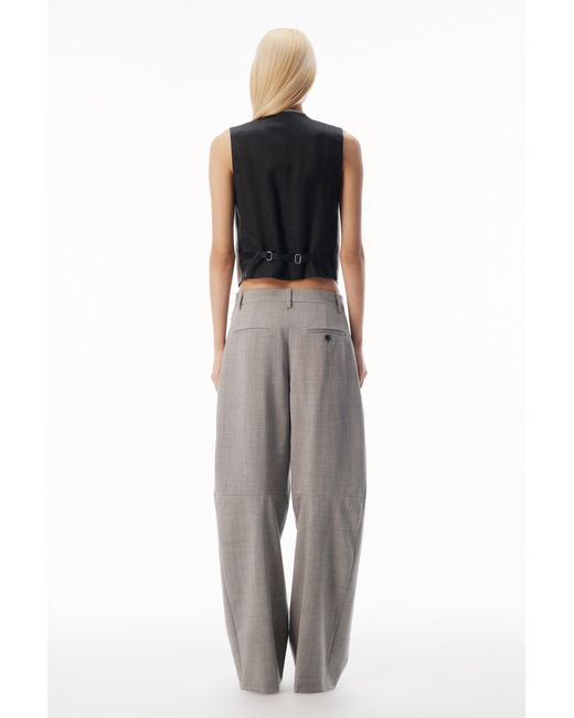 Alexander Wang Gray Tailored Vest With Wraparound Zipper