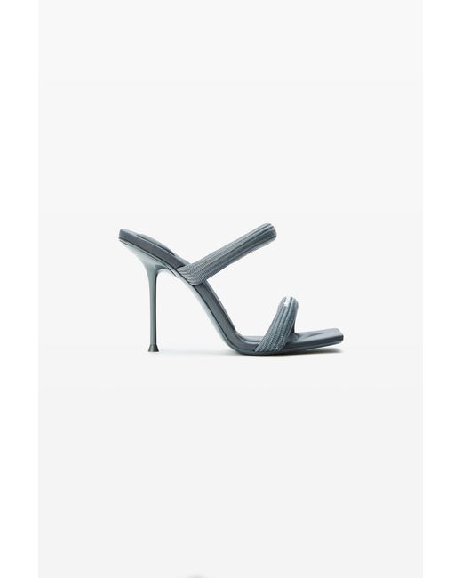 Alexander Wang Green Julie 105Mm Tubular Webbing Sandal