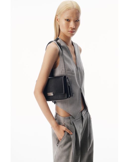Alexander Wang Gray Tailored Vest With Wraparound Zipper