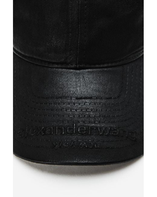 Alexander Wang Black Logo Embroidered Cap
