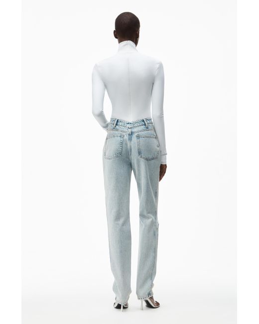 Alexander Wang Stovepipe Jean In Pebble 