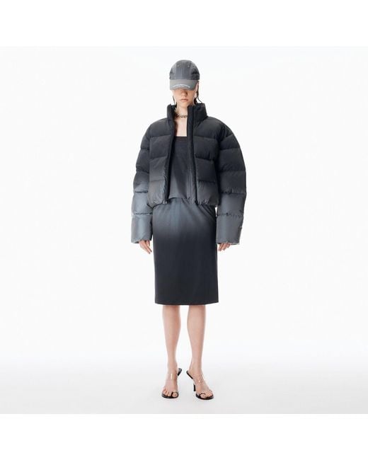 Alexander Wang Blue Reflective Gradient Puffer