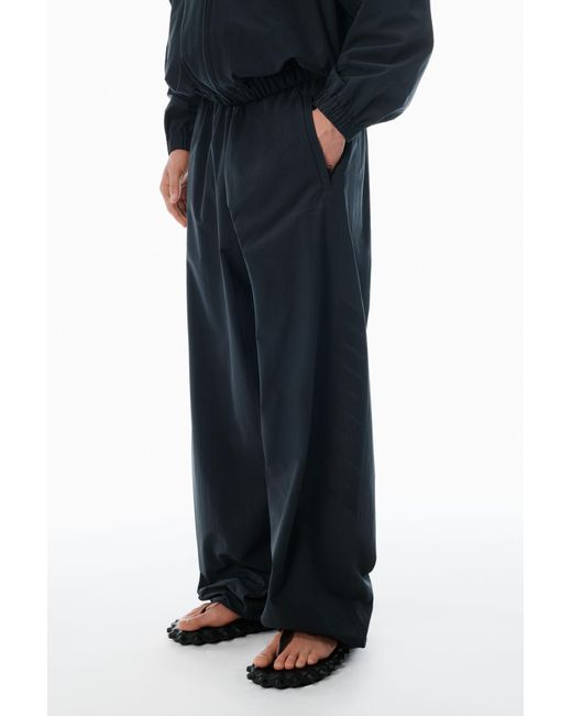 Alexander Wang Blue Perforated Logo Track Pants for men