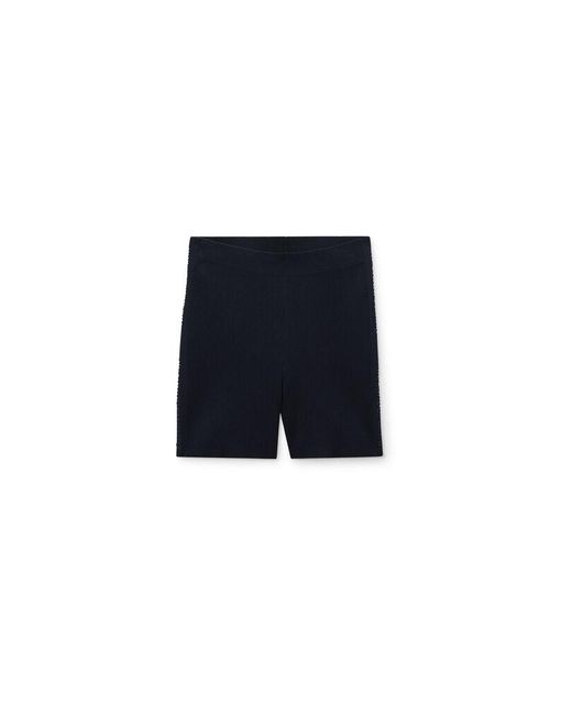 Alexander Wang Blue Debossed Logo Bike Short