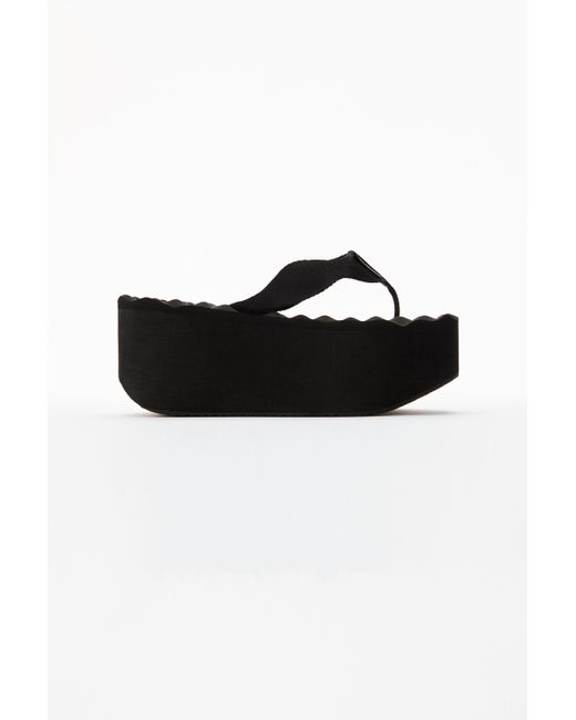 Alexander Wang Synthetic Aw Warp Platform Flip Flop In Nylon in Black - Lyst