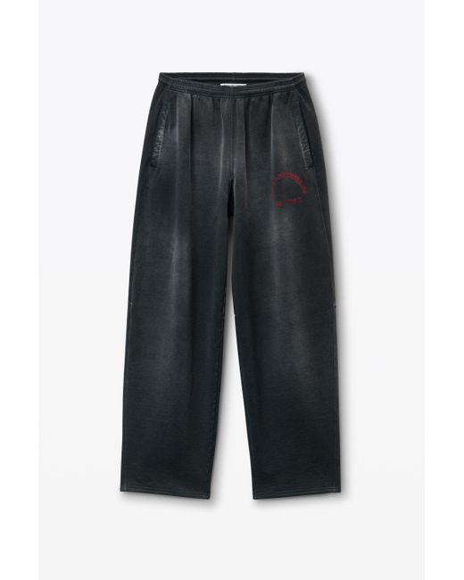Alexander Wang Black Logo Oversized Sweatpants