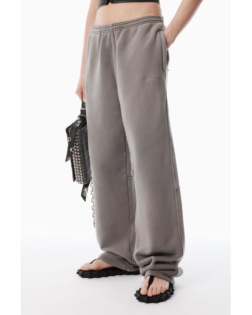 Alexander Wang Multicolor Grey Wide-leg Sweatpants