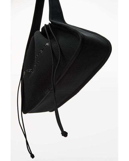 Alexander Wang Black Ribbed Knit Ryan Bag