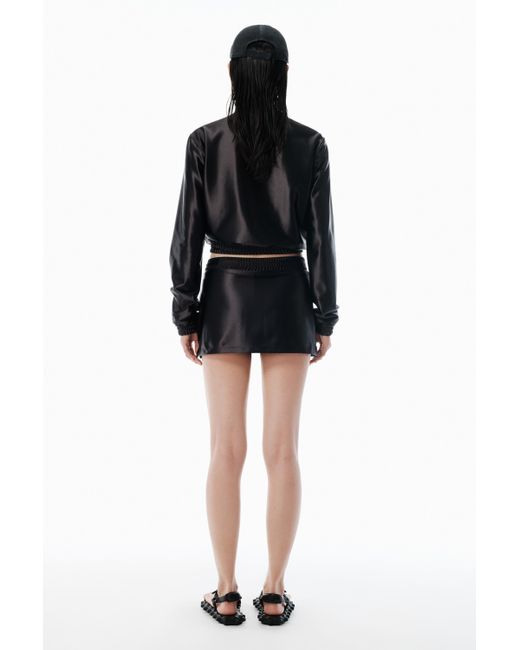 Alexander Wang Black Shrunken Zip-up Jacket