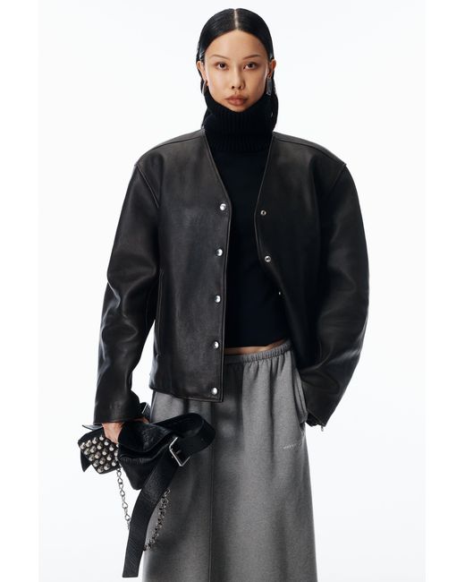 Alexander Wang Gray Low-Rise Midi Circle Skirt