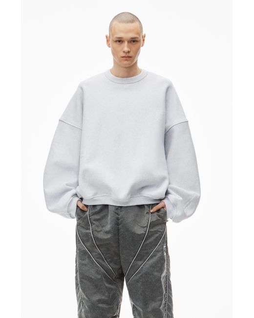 Alexander Wang Logo Embroidered Oversized Sweatshirt In Alexander Wang Logo Embroidered Oversized Sweatshirt In