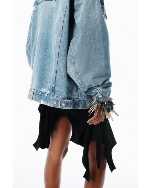 Alexander Wang Blue Oversized Trucker Jacket
