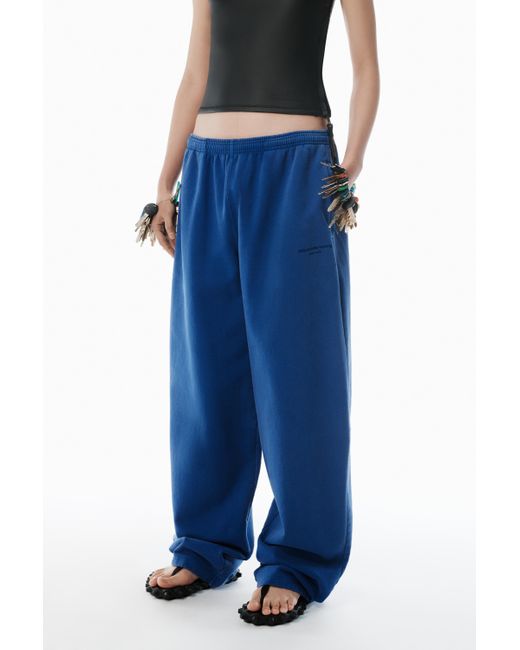 Alexander Wang Blue Wide-leg Sweatpants