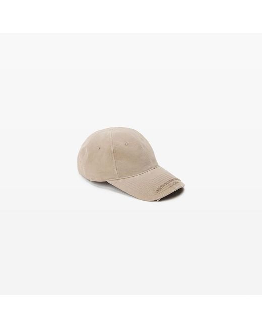 Alexander Wang White Distressed Baseball Cap