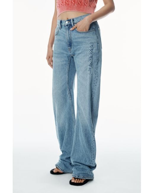 Alexander Wang ☆ブルー Articulated ジーンズ Alexander Wang Articulated Denim Jeans With High-frequency