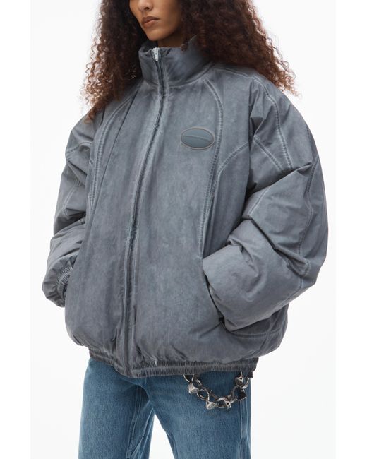Alexander Wang Blue Unisex Padded Track Jacket