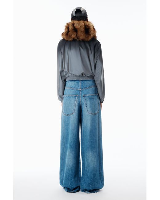 Alexander Wang Blue Surge Wide Leg Jean