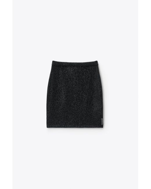 Alexander Wang Black Mini Skirt With Hotfix
