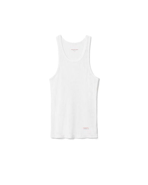 Alexander Wang White Racerback Tank