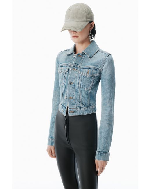 Alexander Wang Bleach Blue Trucker Jacket