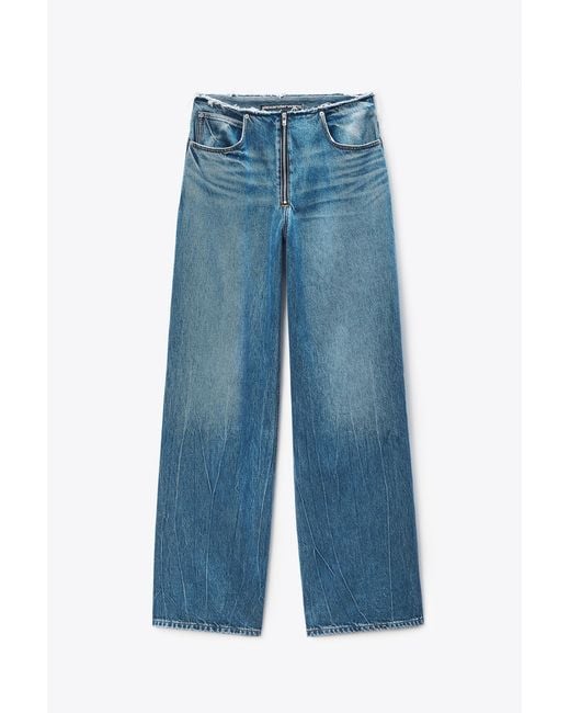 Alexander Wang Blue Surge Wide Leg Jean