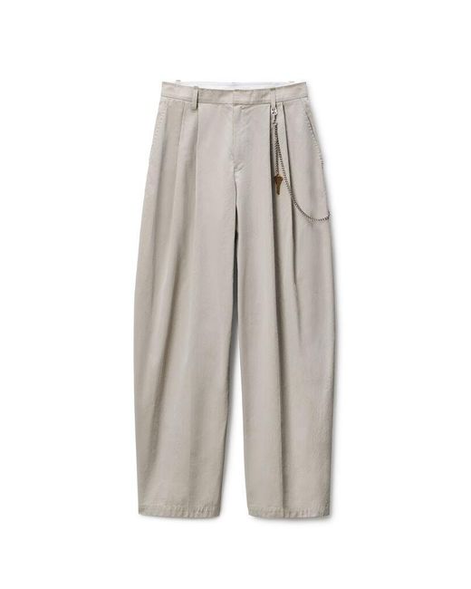Alexander Wang White Cotton-Blend Balloon-Leg Pants