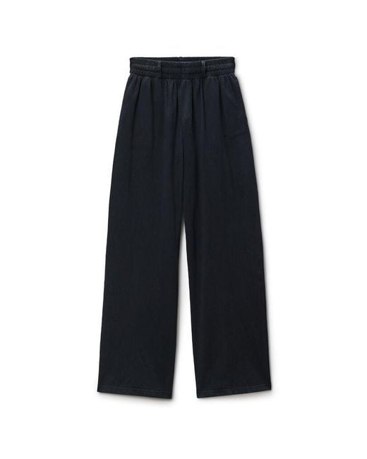 Alexander Wang Blue Cotton-Jersey Sweatpants