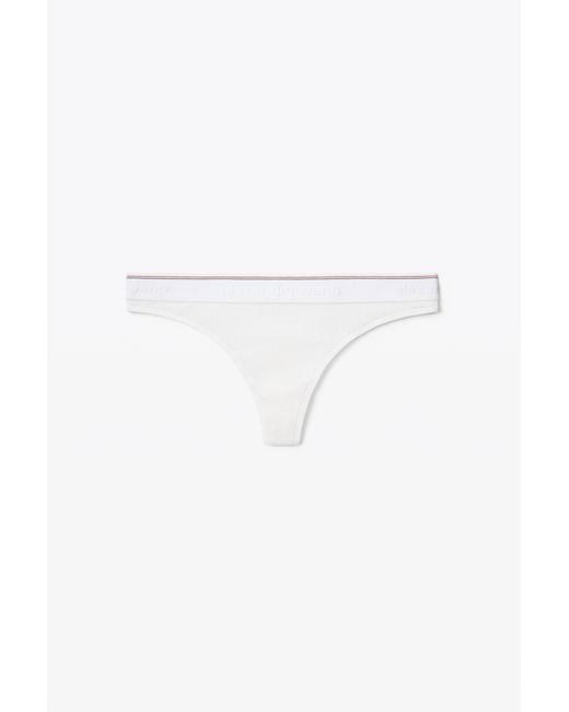 Alexander Wang White Classic Thong