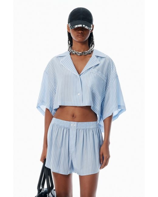 Alexander Wang Blue Pajama-style Shirt