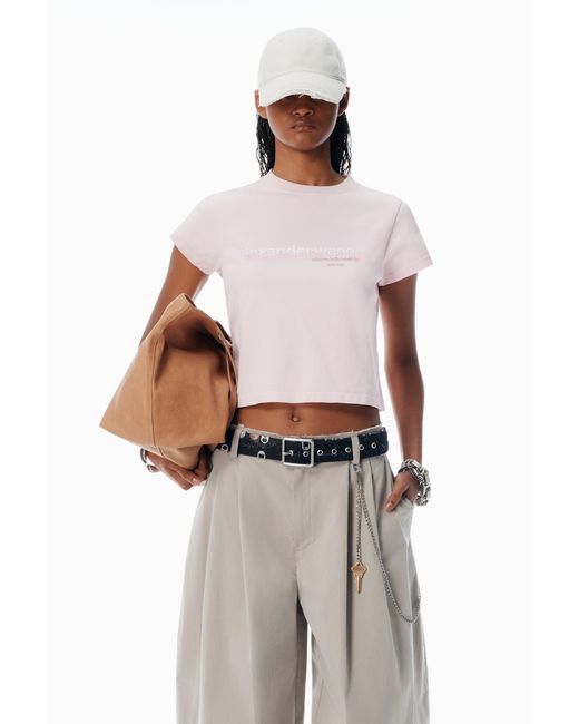 Alexander Wang Blue Shrunken Tee