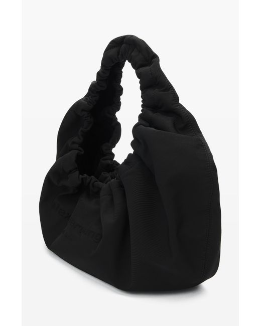 Alexander Wang Black Crescent Medium Shoulder Bag In Nylon