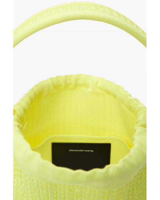 Alexander Wang Ryan Small Bag In Crystal Hotfix in Yellow