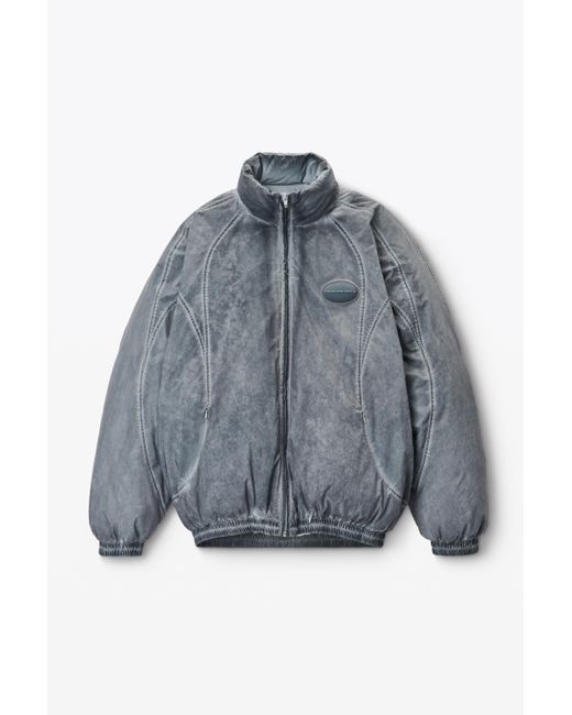 Alexander Wang Blue Unisex Padded Track Jacket