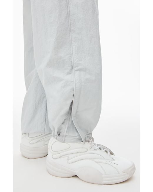 Alexander Wang White Track Pant With Pre-styled Logo Underwear Waistband