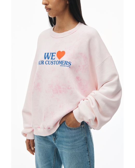 Alexander Wang Multicolor Love Our Customers Sweatshirt