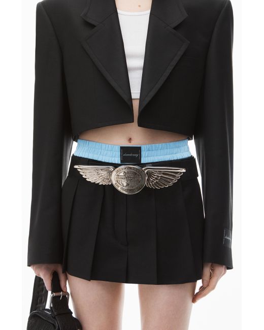 Alexander Wang Black Pre-styled Skort With Boxer