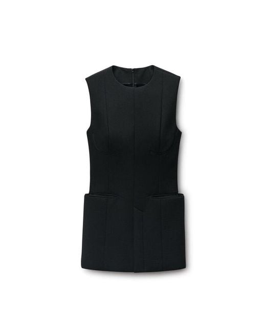 Alexander Wang Black Bonded Mini Dress