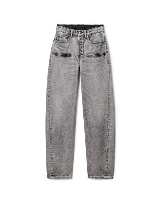 Alexander Wang Gray Silk Brief Float Jean