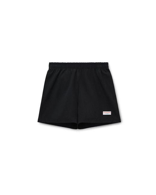 Alexander Wang Black Cotton Relaxed-Fit Short