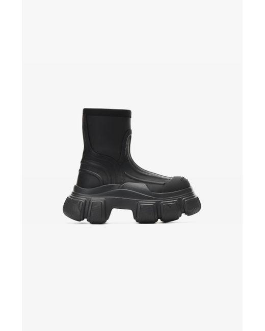 Alexander Wang Storm Ankle Boot In Rubber in Black | Lyst