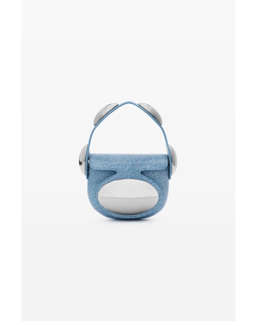 Alexander Wang Blue Dome Mini Bag In Trompe-l'oeil
