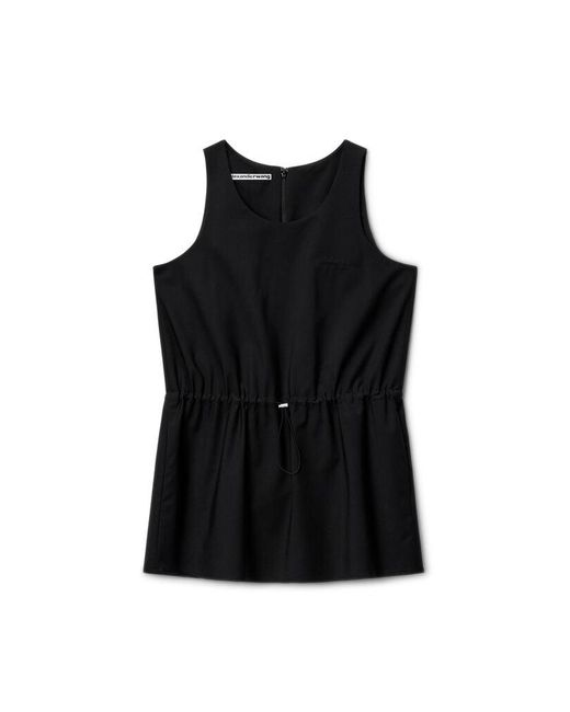 Alexander Wang Black Ruched Waist Mini Dress