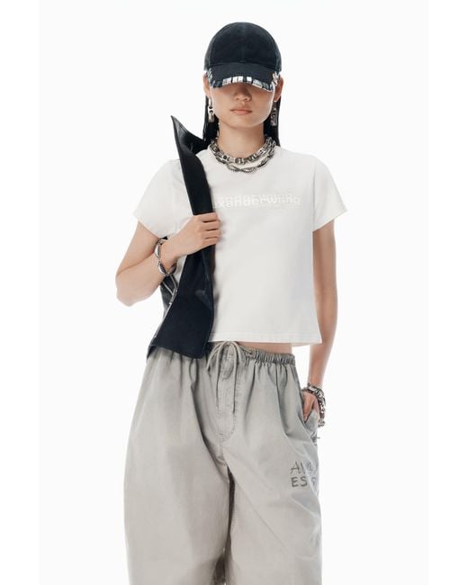 Alexander Wang Blue Shrunken Tee